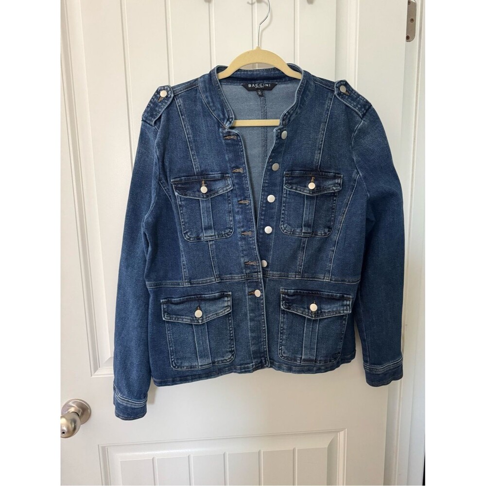 Baccini Women's Blue and Navy Jacket